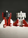 Two pre-plated combinable designs - with assembly pegs, assembly hands, and weapons