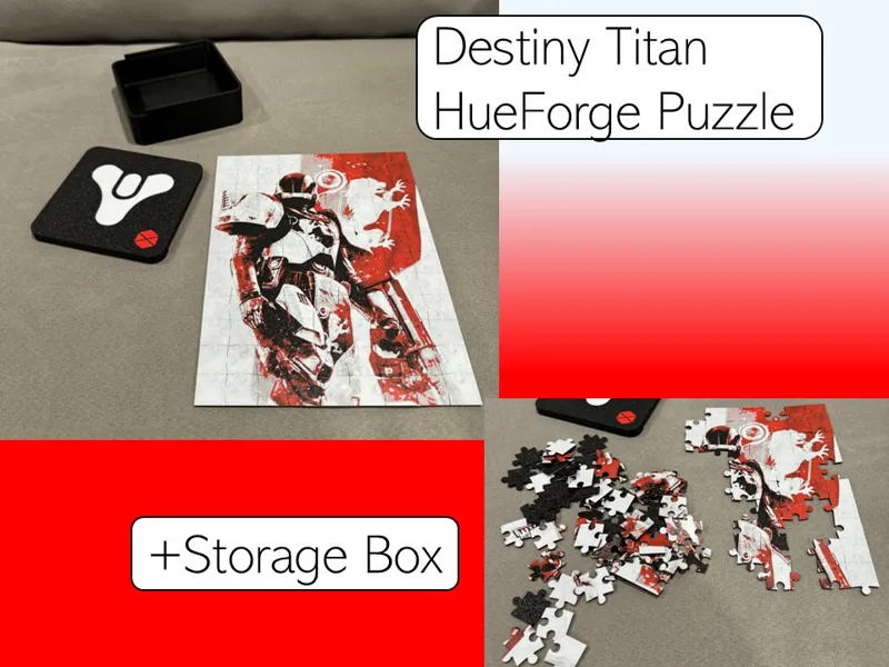 Destiny Titan HueForge Puzzle w/ Storage Box
