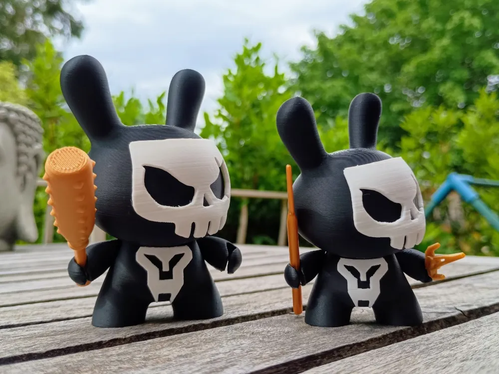Stuffed Rabbit Skull Titan Skull Bunny Art toy - Dunny by The Parabol Ink - MakerWorld