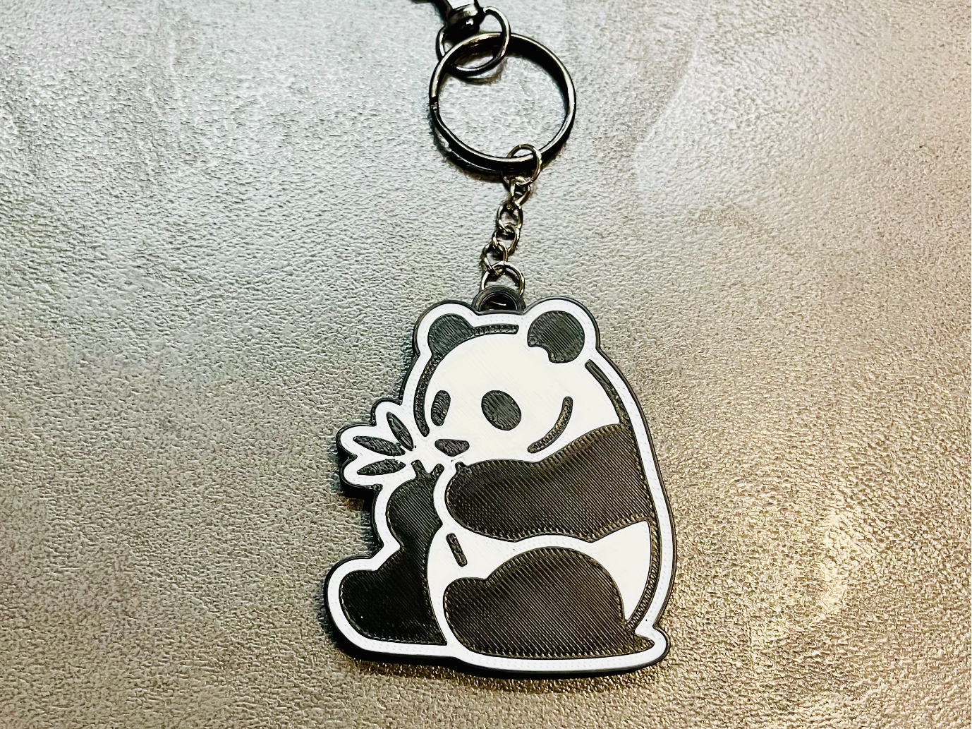 adorable panda keychain