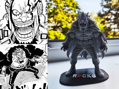 3Dプリント ワンピース - ロックス・D・ジブラ - 無料3Dモデル -MakerWorld