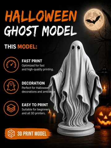 Figura decorativa: Halloween Ghost Sculpture — vista de referencia 2
