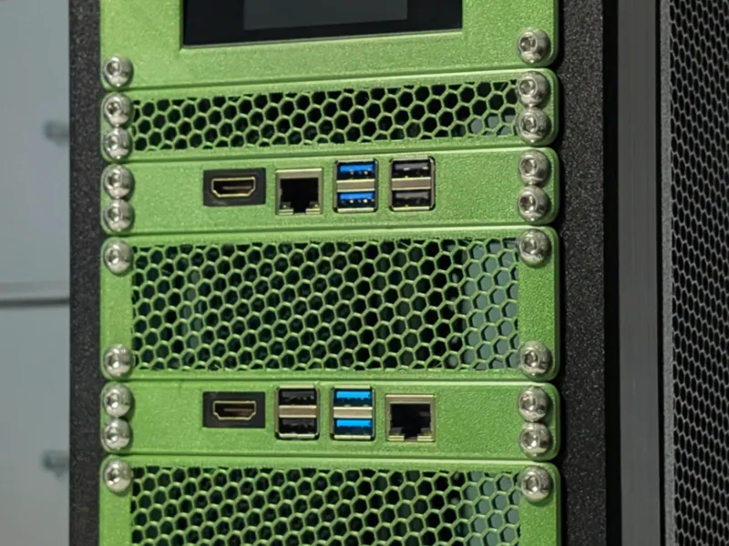 6" Pi 3, Pi 4, Pi 5 Rack Mount for Home Lab Server
