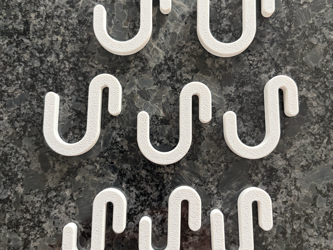 Haken für 3mm Stange in verschiedenen Ausführungen