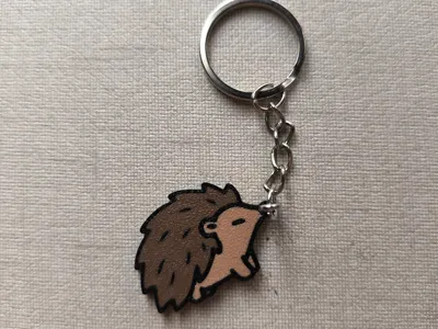 Hedgehog keychain