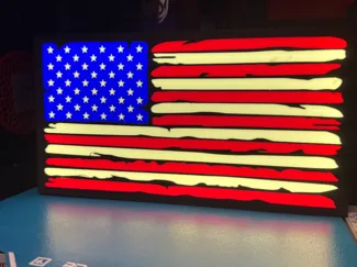Distressed Flag Lightbox