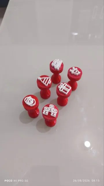 Modelo para impresión 3D: Kit Carimbos para Doces brigadeiro Natal — vista de referencia 4