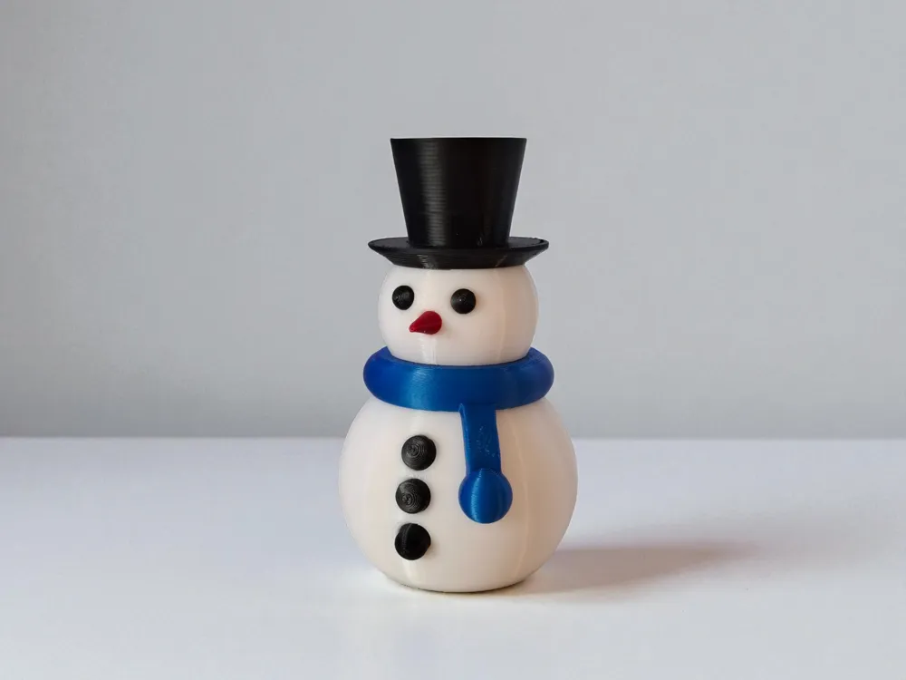 Christmas Snowman - Free 3D Print Model - MakerWorld