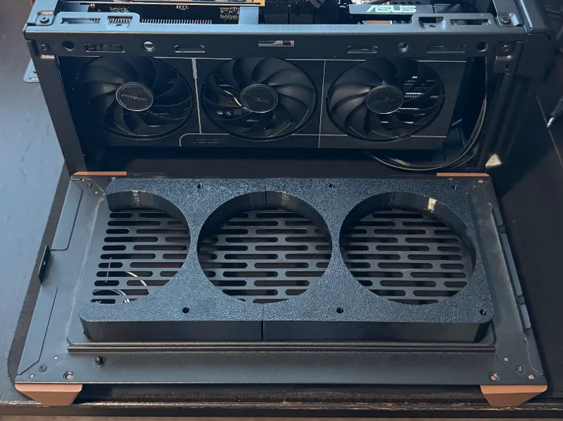 Asus Prime 9070XT Riser Duct for NR200