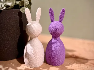 Textured Easter Bunnies