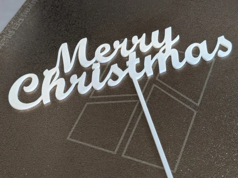 Merry Christmas cake topper decoration