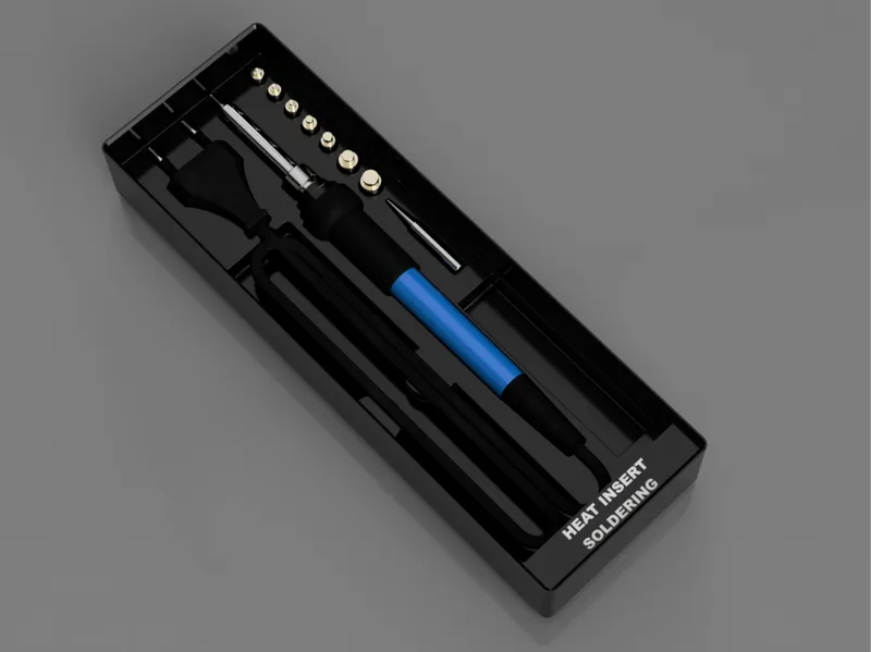 Gridfinity Heat Insert Soldering Bin (2x6)