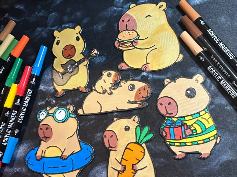 Capybara Ausmal Set