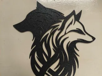 Wolf & Fox Wall Art