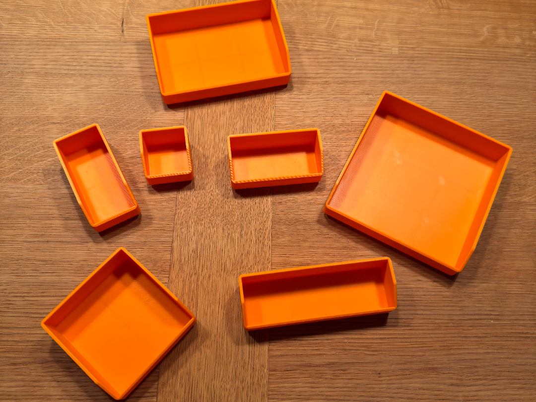 Gridfinity 4U Angled Bins Set (1x1 to 3x3)