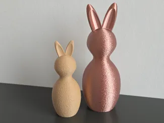 Modern Easter Rabbit Fuzzy Skin