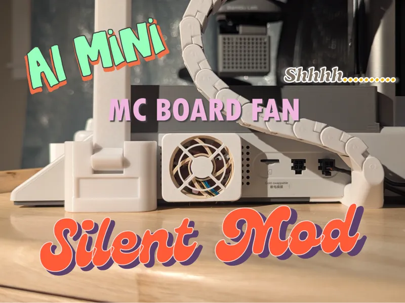 A1 Mini MC Board Fan Silent Mod Case