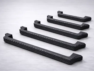 Snake Leather Cabinet Handles – 76mm–256mm – M3/M4