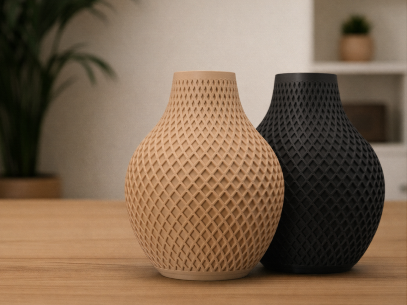 Felix - Diamond Mesh Vase | Elegant & Easy Print