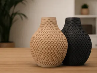 Felix - Diamond Mesh Vase | Elegant & Easy Print