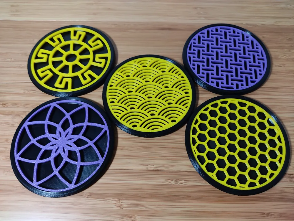 Modular Coaster System With Replaceable Inserts by zentenro MakerWorld ...