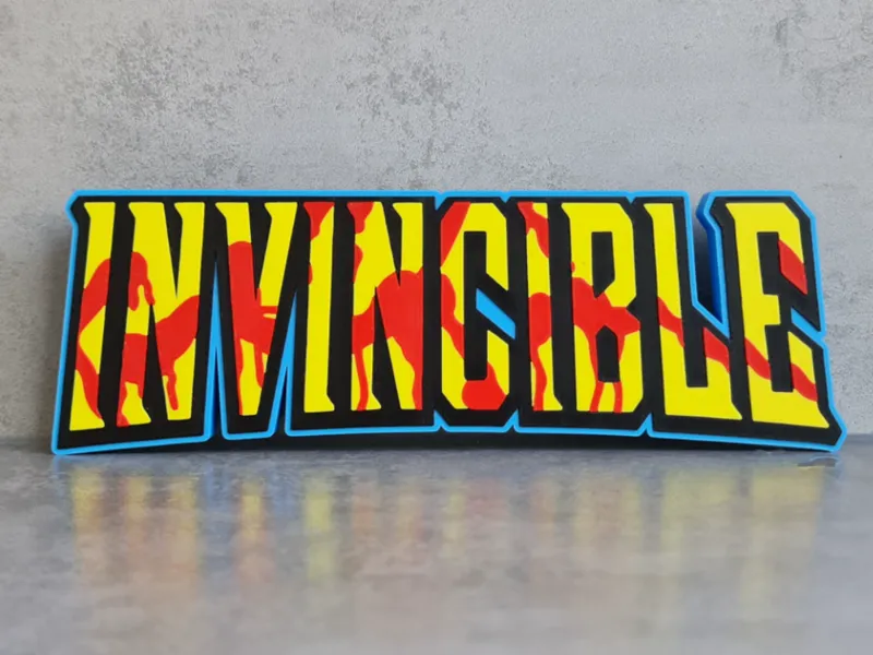 Invincible (blood spatter) Logo / Sign