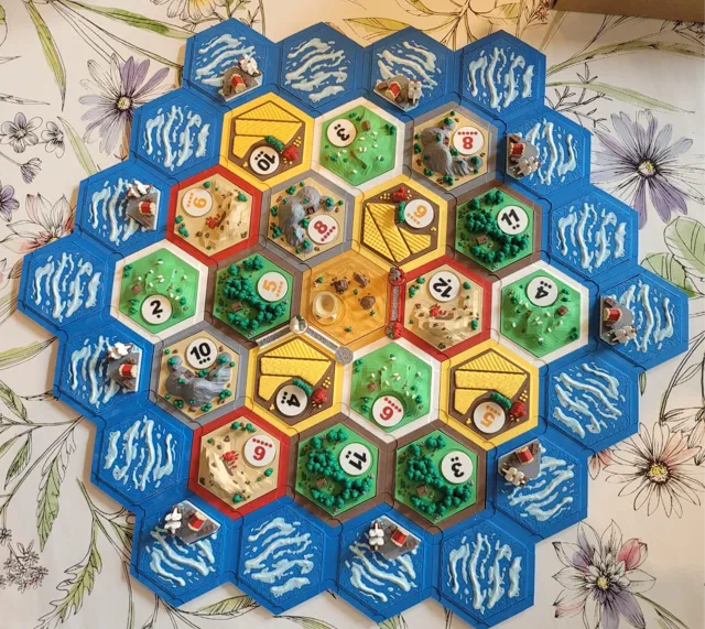 The Settlers of Catan 3D Board (Improved)