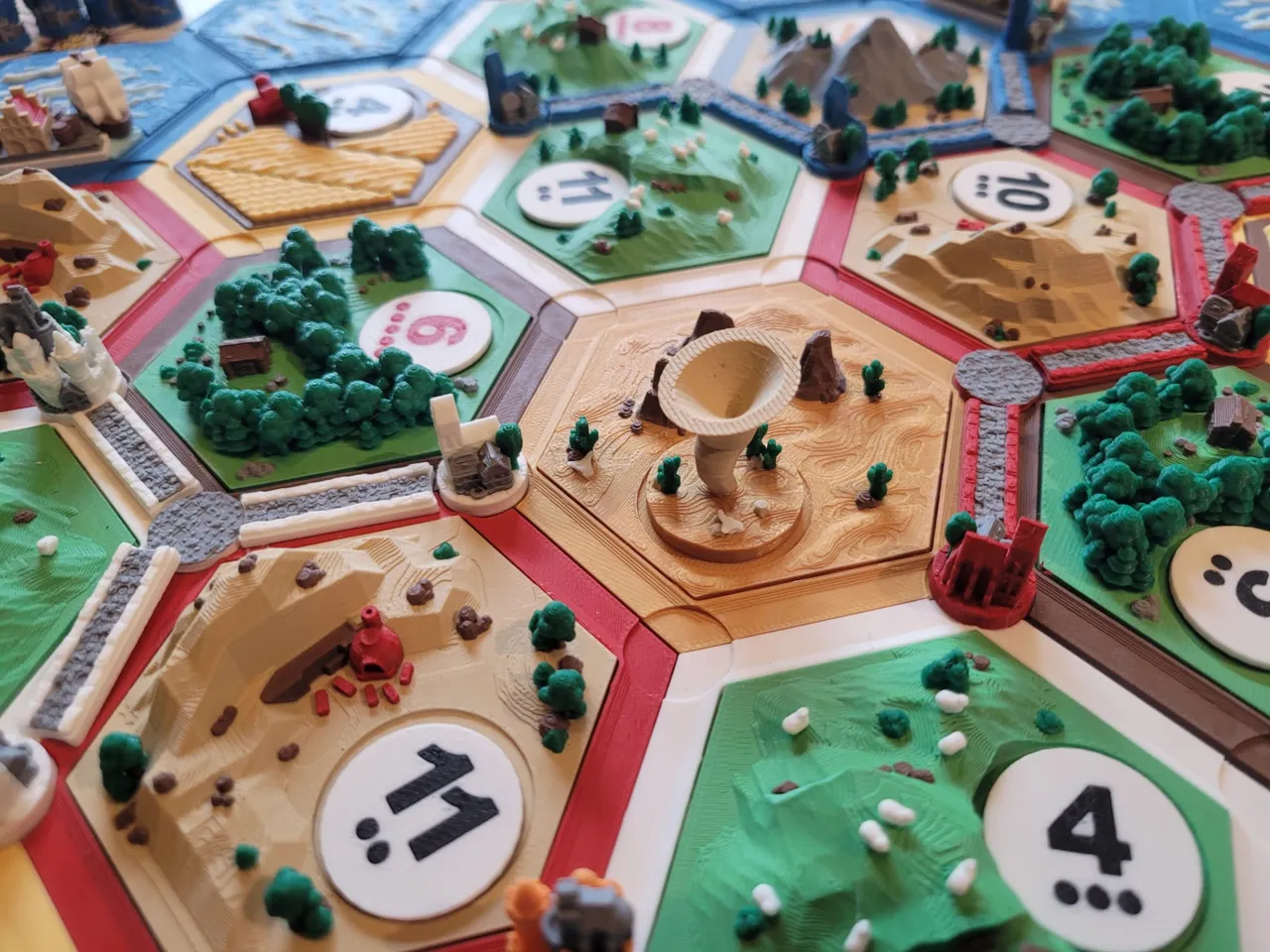 The Settlers of Catan 3D Board (Improved) view 2