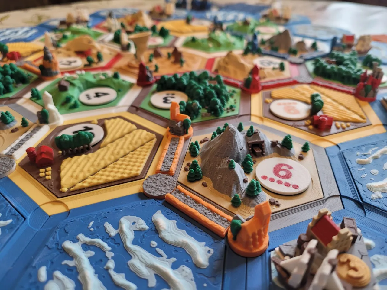 The Settlers of Catan 3D Board (Improved) view 4