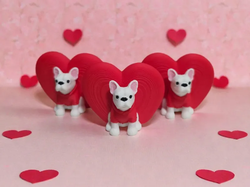 Tofu Frenchie Valentine's Day Edition Mini Figure