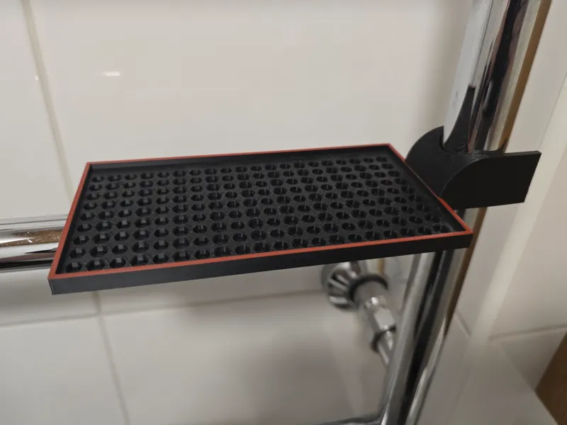 Towel rail tray
