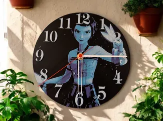 Zoey Wall Clock Inspired by K-pop Demon Hunter