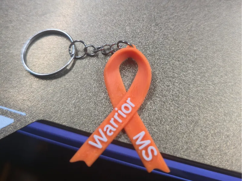 Multiple Sclerosis Awareness Keychain (MS Warrior)