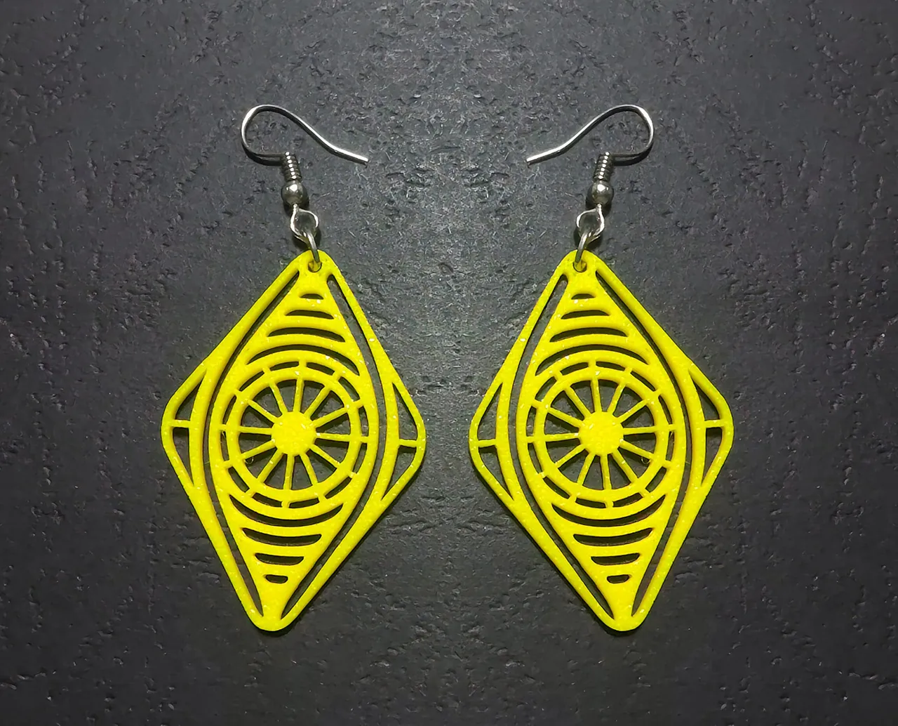 Through the Center Earrings view 2