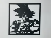 Silhouette murale Goku Dragon Ball — photo 2