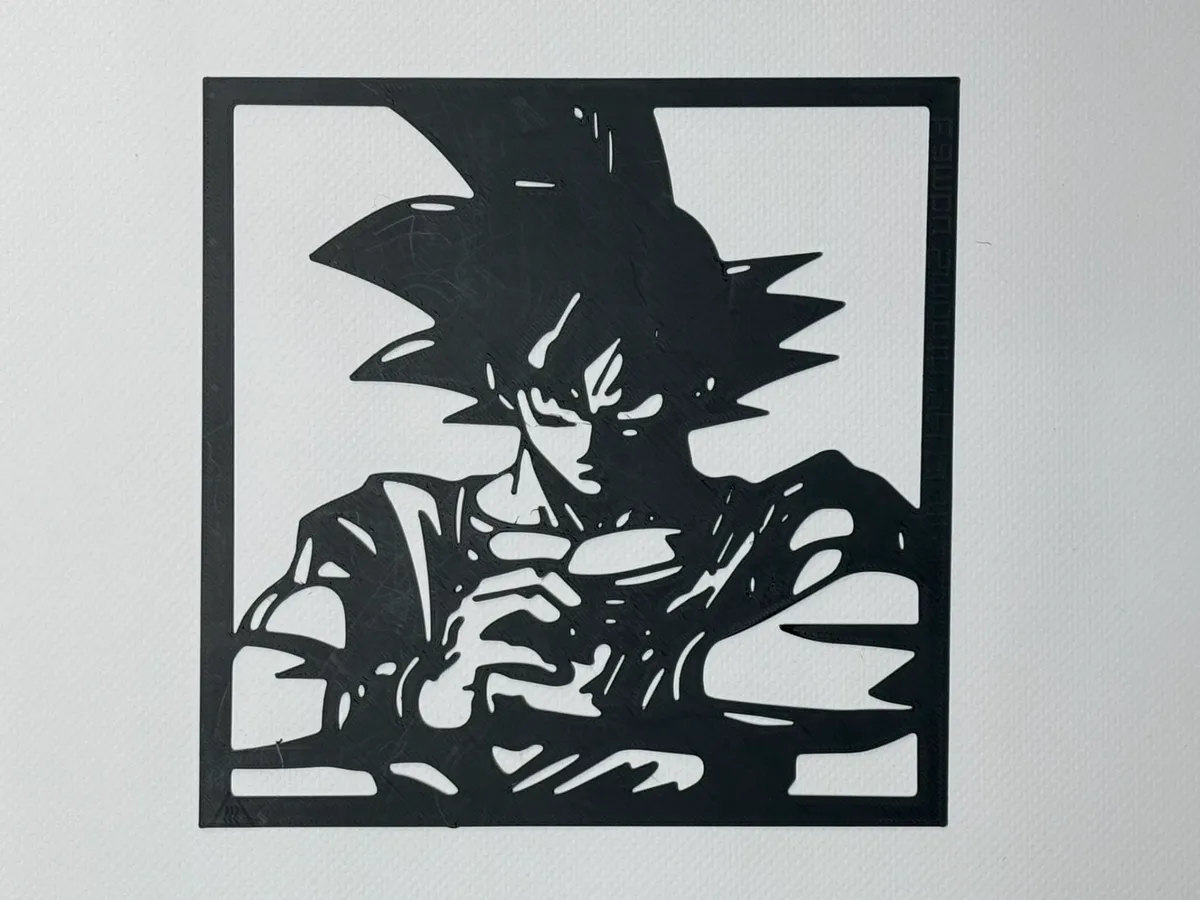 Silhouette murale Goku Dragon Ball