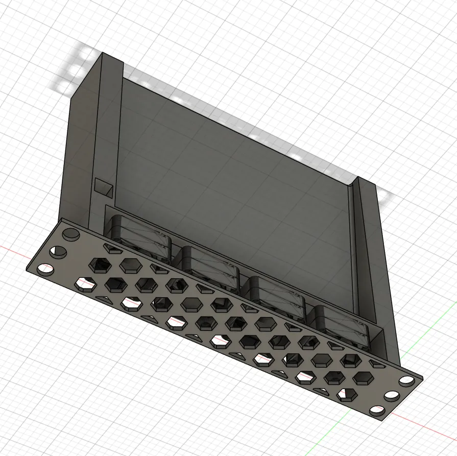 Rack mount for server fans - Free 3D Print Model - MakerWorld