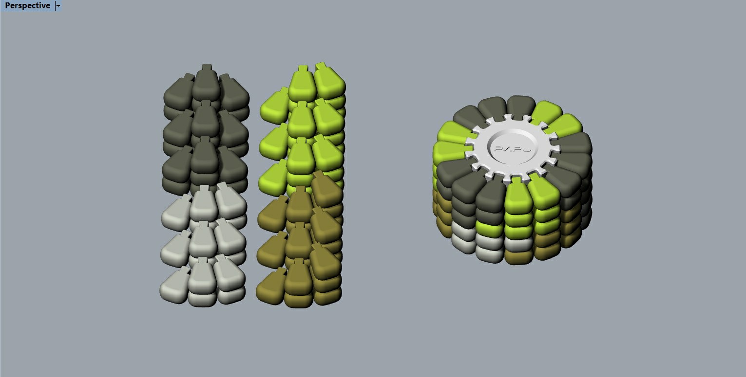 Miniatura 2 do modelo 3D 玉米3d拼图解密游戏-烧脑（俄罗斯方块玉米版）