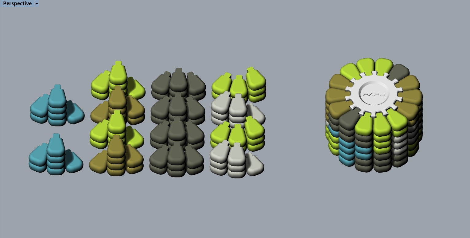 Miniatura 3 do modelo 3D 玉米3d拼图解密游戏-烧脑（俄罗斯方块玉米版）