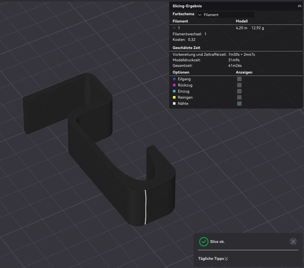 Miniatura 2 do modelo 3D Ivar Board Hook Ikea