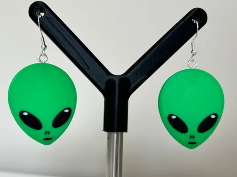 Alien earrings