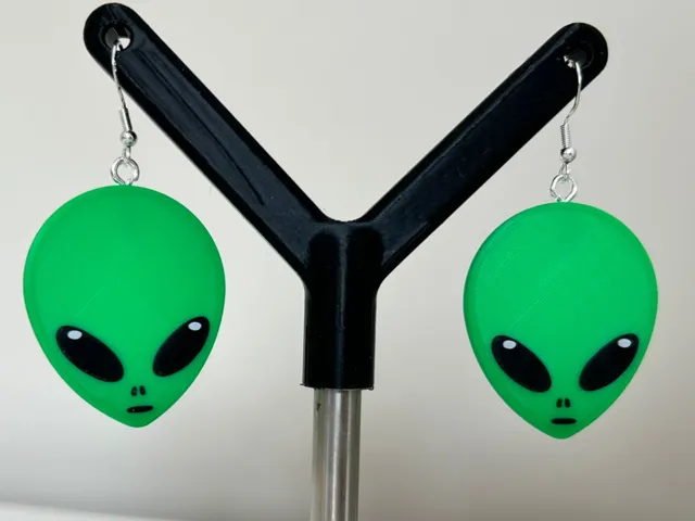 Alien earrings