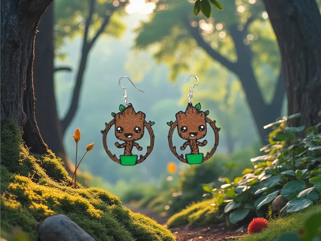 Baby Groot earrings