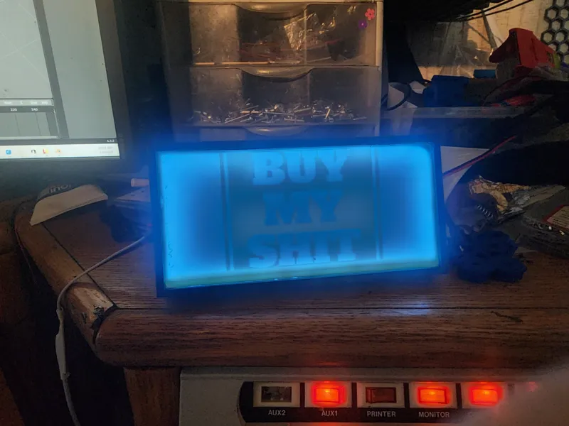 lithopane tow hitch cover
