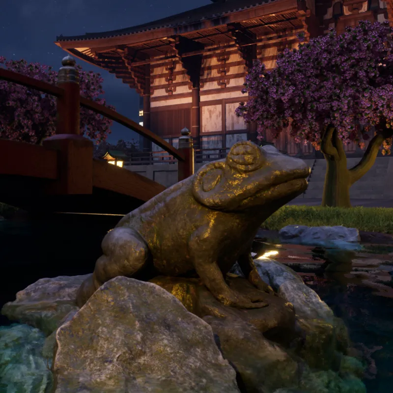 Frog Pond Sculpture