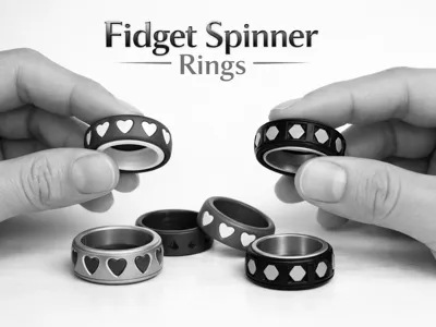 Heart Band Fidget Ring +