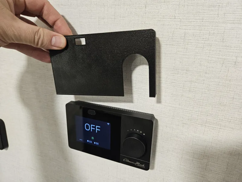 Light blocking cover for RV Wifi Thermostat
