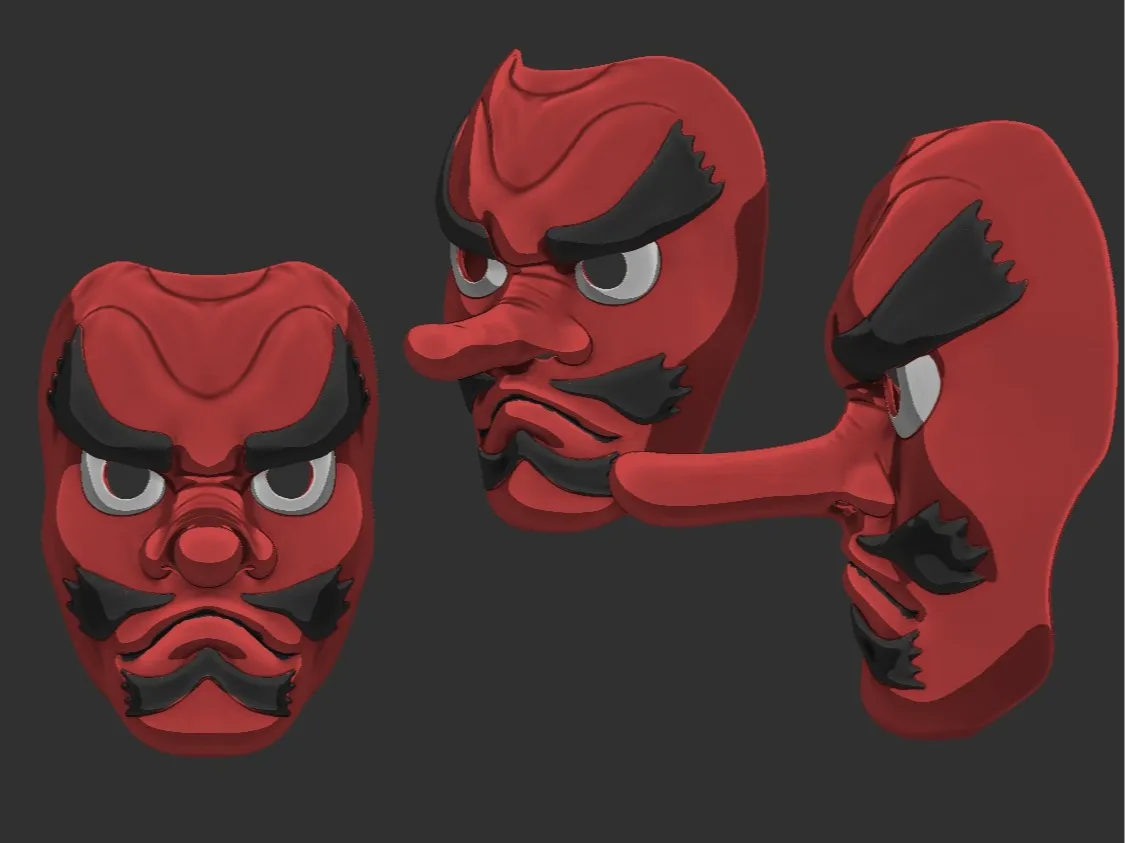 Tengu Mask - Free 3D Print Model - MakerWorld