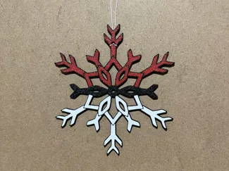 Pokeball Snowflake Ornament