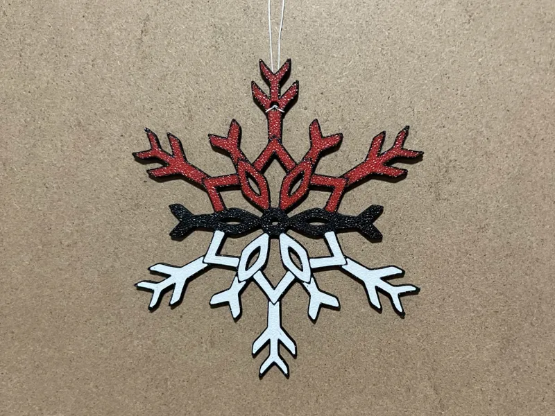 Pokeball Snowflake Ornament